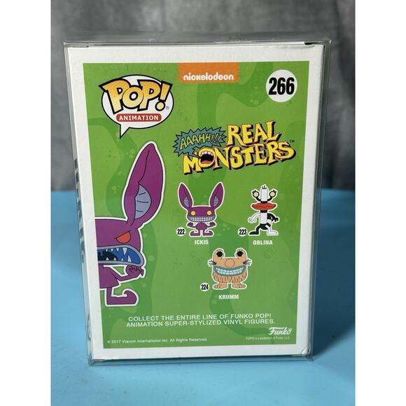 Funko Pop Nickelodeon Ahh Real Monsters Ickis #266 New in Box With Protector - Picture 2 of 6